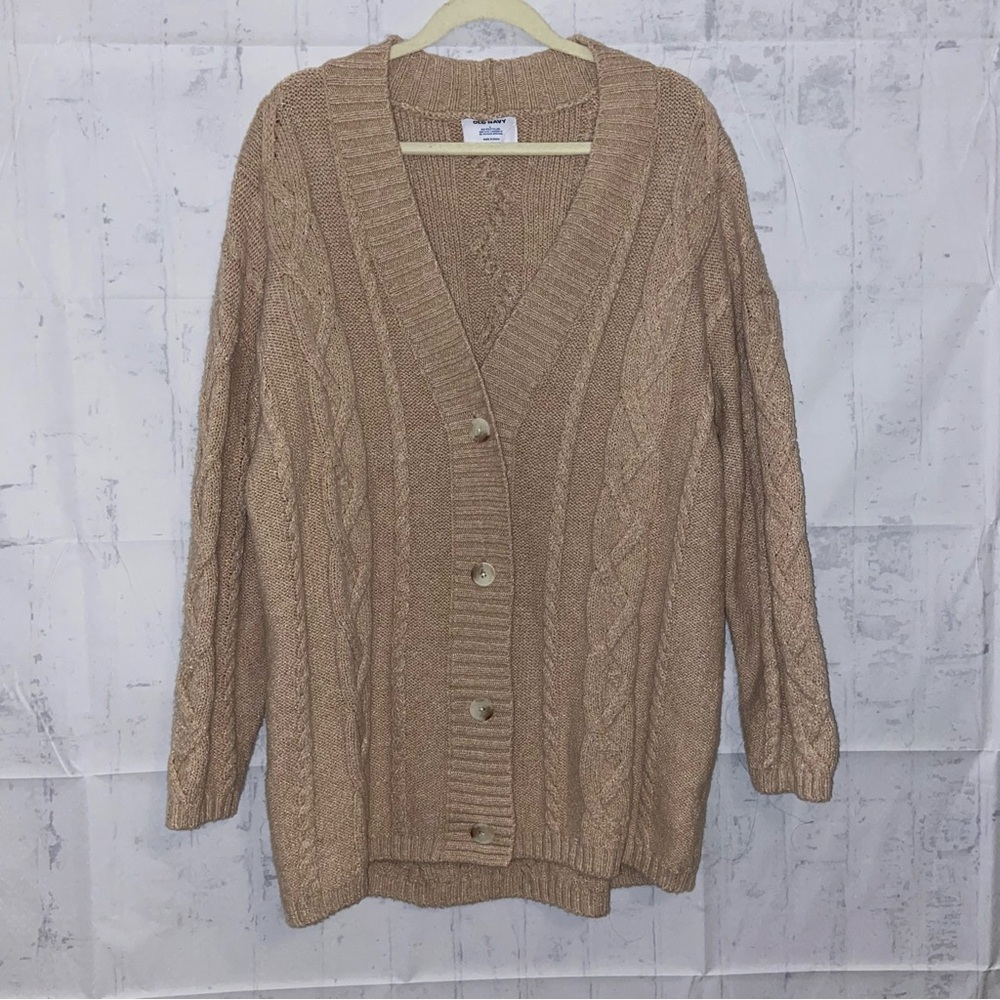 Old Navy Cable Knit Cardigan Size L